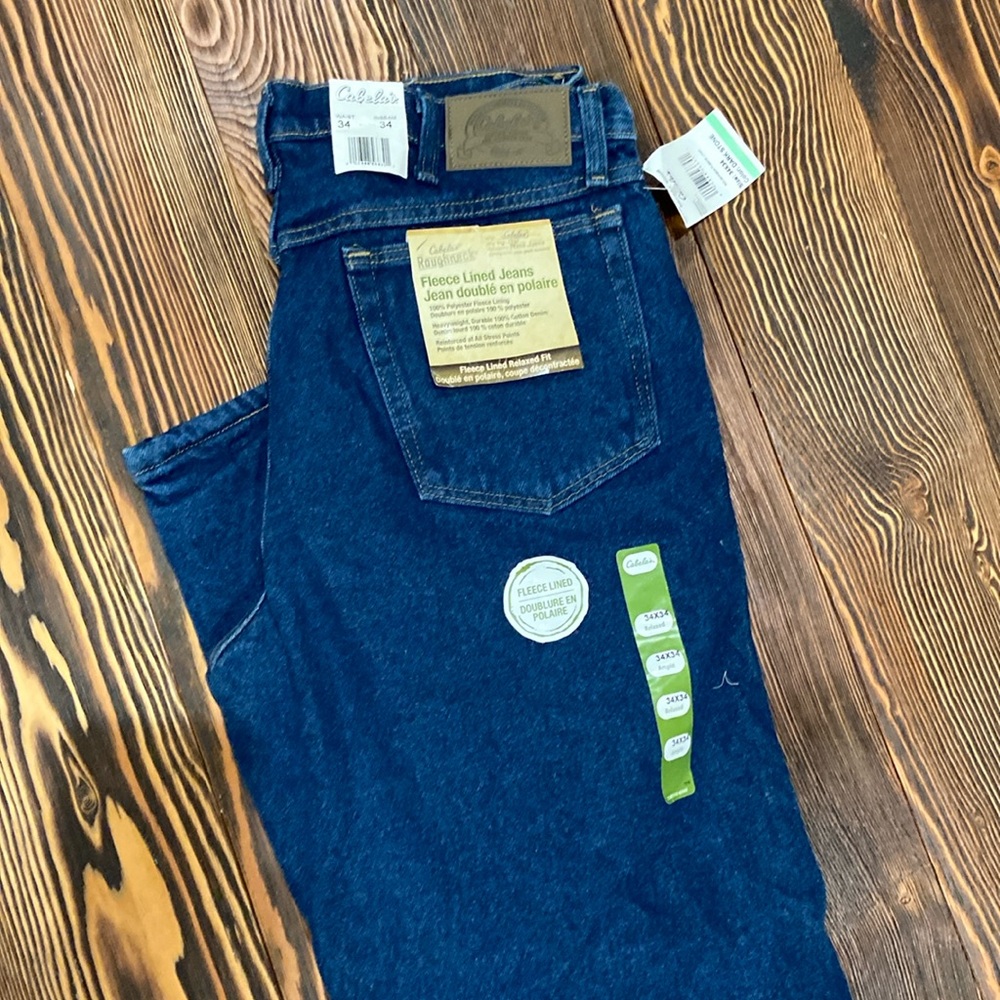 Cabelas fleece lined men’s jean